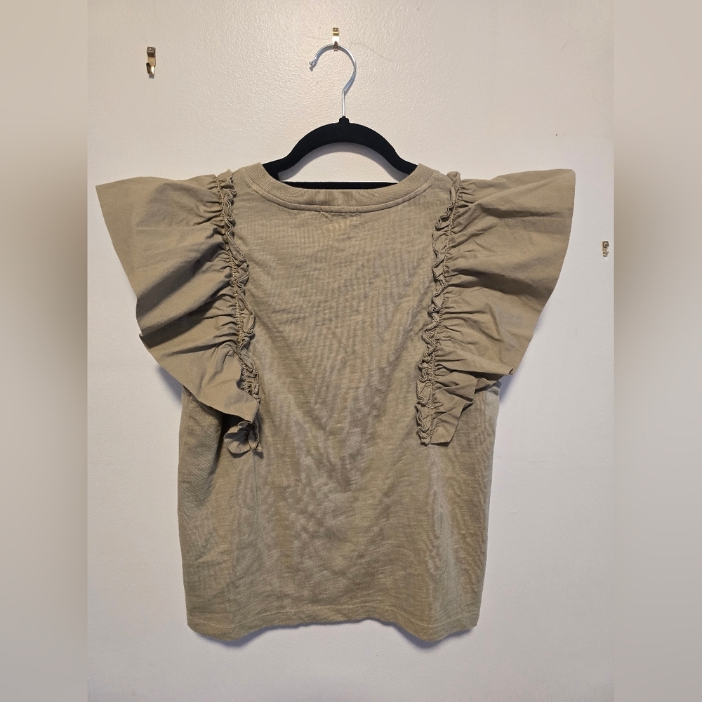Nation LTD Para Boxy Tee Safari Green Olive Revolve - Picture 6 of 7